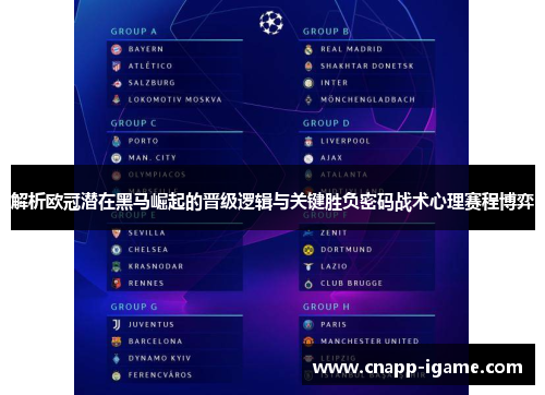 解析欧冠潜在黑马崛起的晋级逻辑与关键胜负密码战术心理赛程博弈